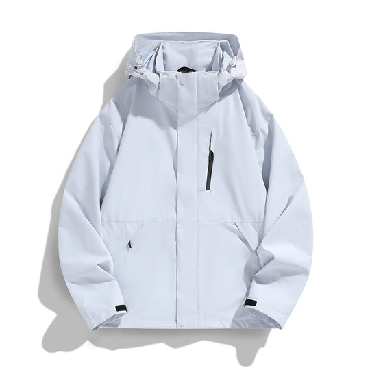 Damen Oversize Softshell-Kapuzenjacke mit Drop-Shoulder, verdeckten Reißverschlüssen und Kordelzug Shop Nory