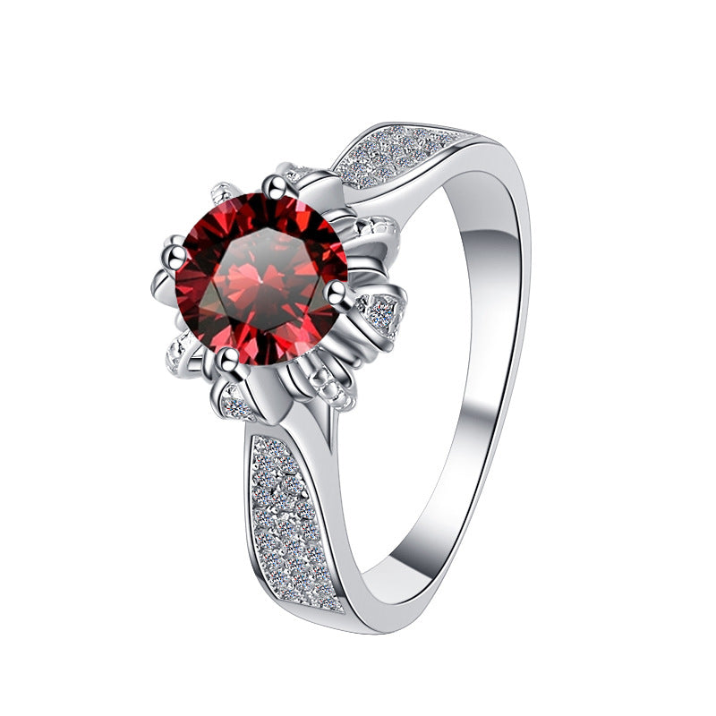 Damen Eleganter Verlobungsring mit kunstvollem Zirkonia-Besatz Shop Nory