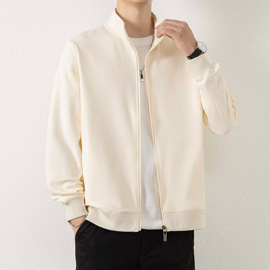 Herren Minimalistische Zip‑Blousonjacke aus technischem Stretchmaterial mit Stehkragen Shop Nory