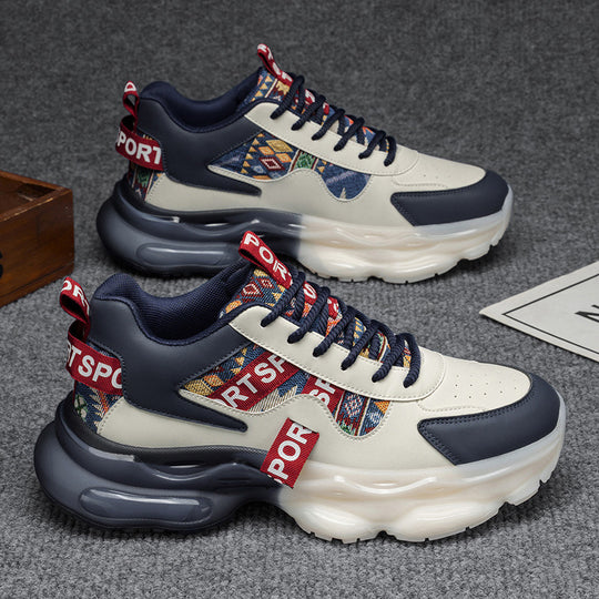 Damen Plateau-Sneaker mit voluminöser Sohle und gewebten Ethno-Details Shop Nory