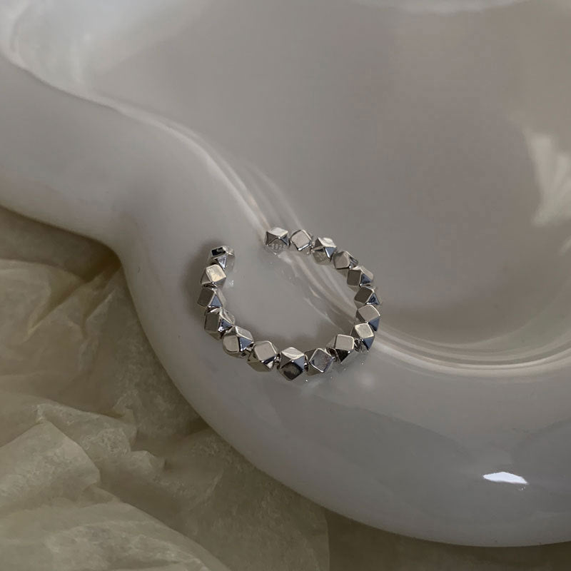Damenring aus hochwertigem Edelstahl mit geometrischem Design Shop Nory