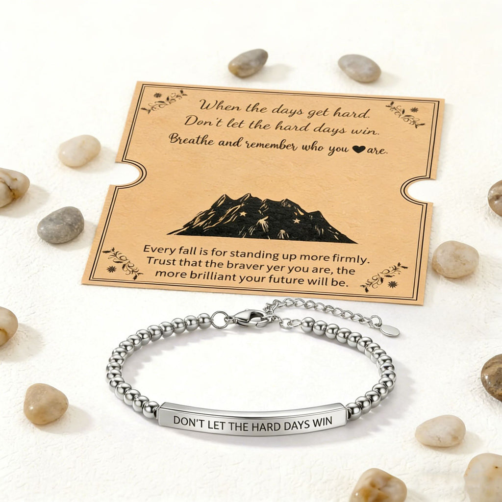 Damen Motivationsarmband mit personalisiertem Mut-Spruch Shop Nory