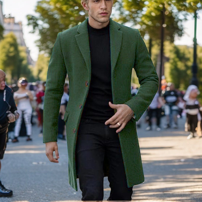 Herren eleganter einfacher Mantel