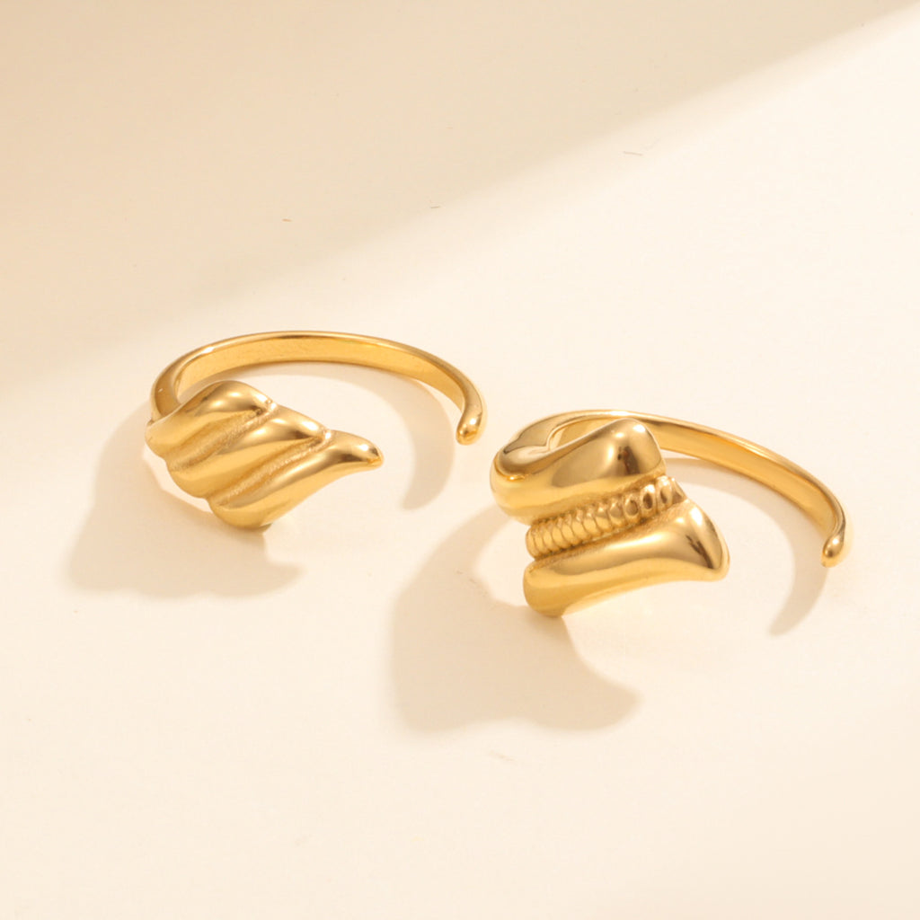 Damen Schmuckring mit elegantem Wellen-Design Shop Nory