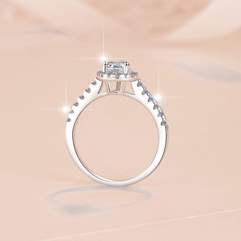 Damen eleganter Tropfenring mit funkelndem Zirkonia Shop Nory