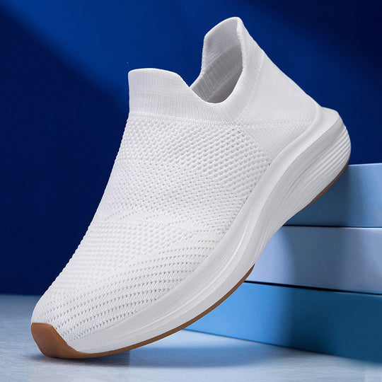 Unisex Atmungsaktiver Strick-Slip-On Sneaker mit Memory-Schaum-Zwischensohle Shop Nory
