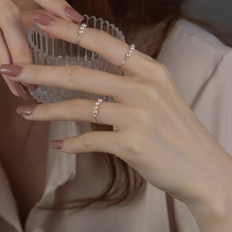 Damen zarter Ring mit eleganter Edelsteinfassung Shop Nory