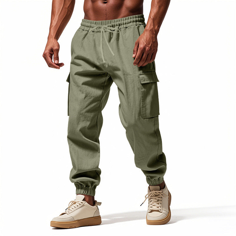 Herren Cargo-Hose mit elastischem Bund und praktischen Seitentaschen