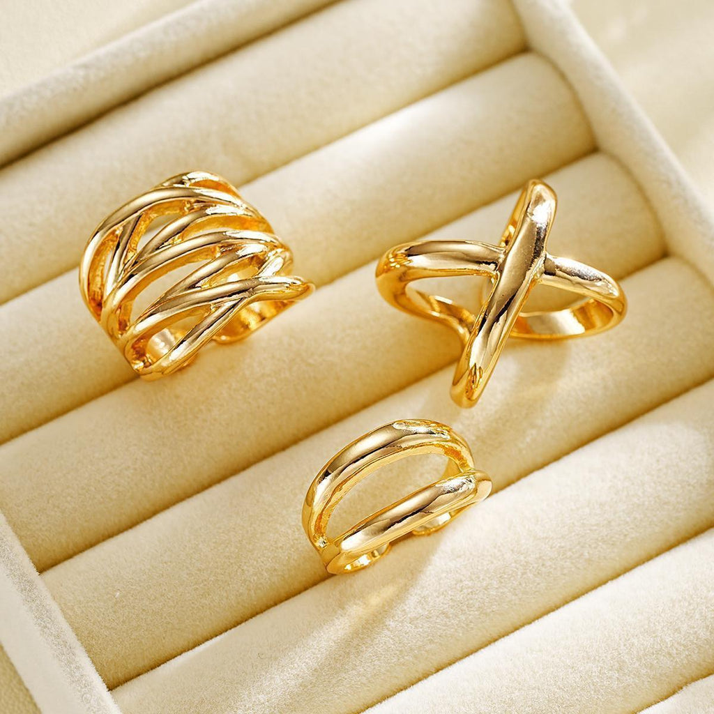 Damen Ring-Kollektion mit künstlerischen, geschwungenen Designs Shop Nory