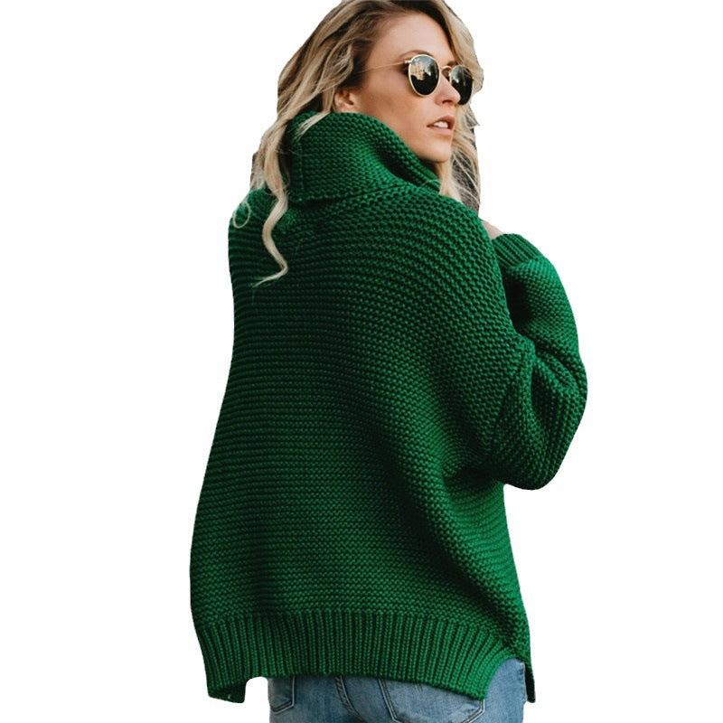 Damen kuscheliger Rollkragenpullover