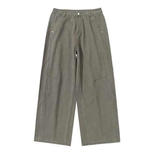 Damen Hochtaillierte Utility-Culotte-Hose mit weitem Bein und aufgesetzten Taschen Shop Nory