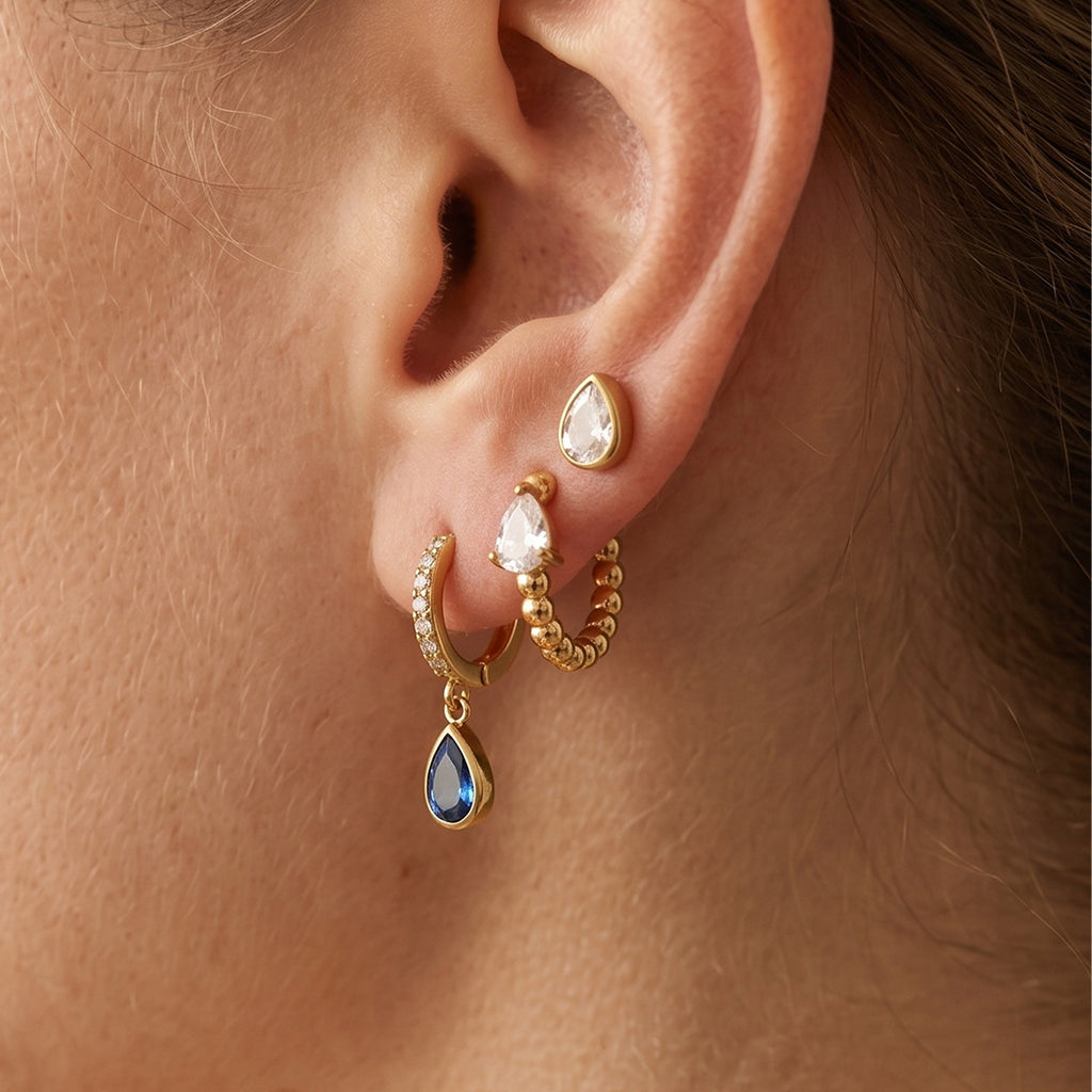 Damen Ohrhänger mit eleganten Kristall-Details und hypoallergenem Edelstahl Shop Nory