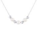 Damen Halskette mit eleganten Perlen- und Glanzdetails Shop Nory