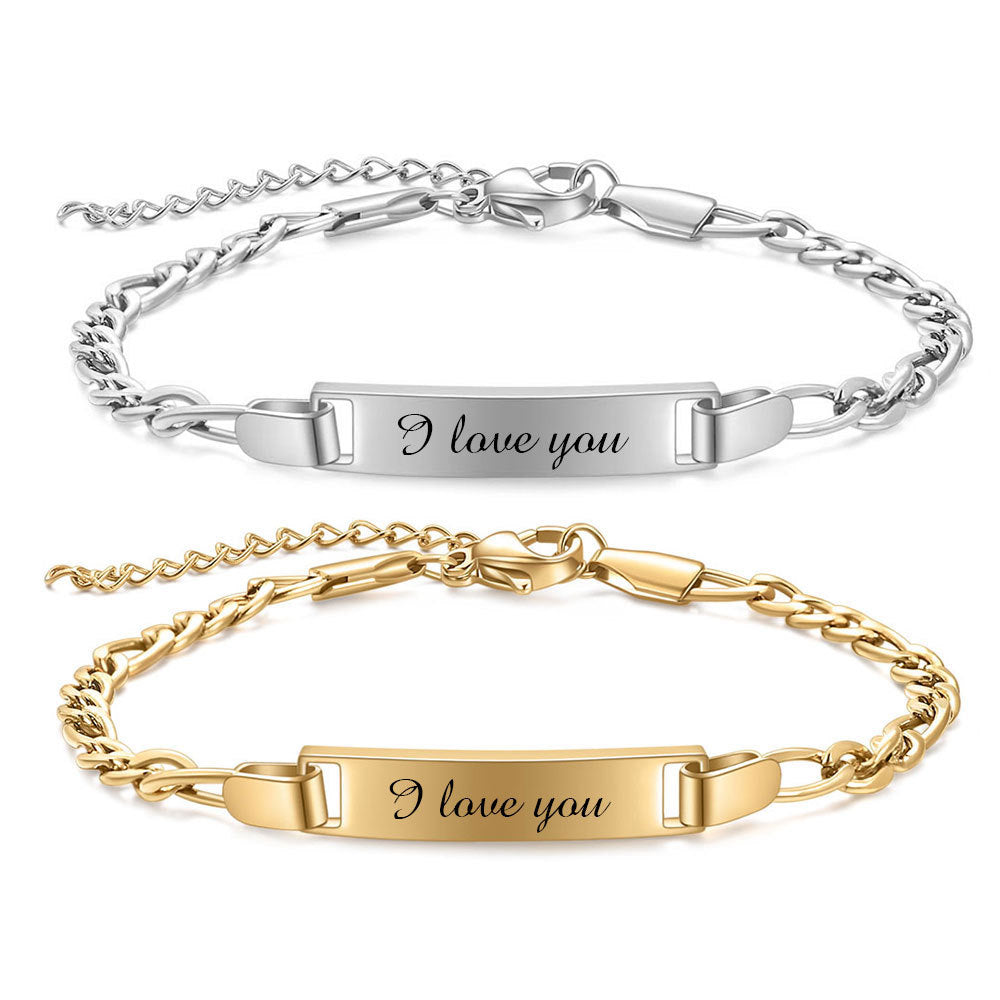 Damen Gravurarmband mit personalisierbarem Herzanhänger Shop Nory