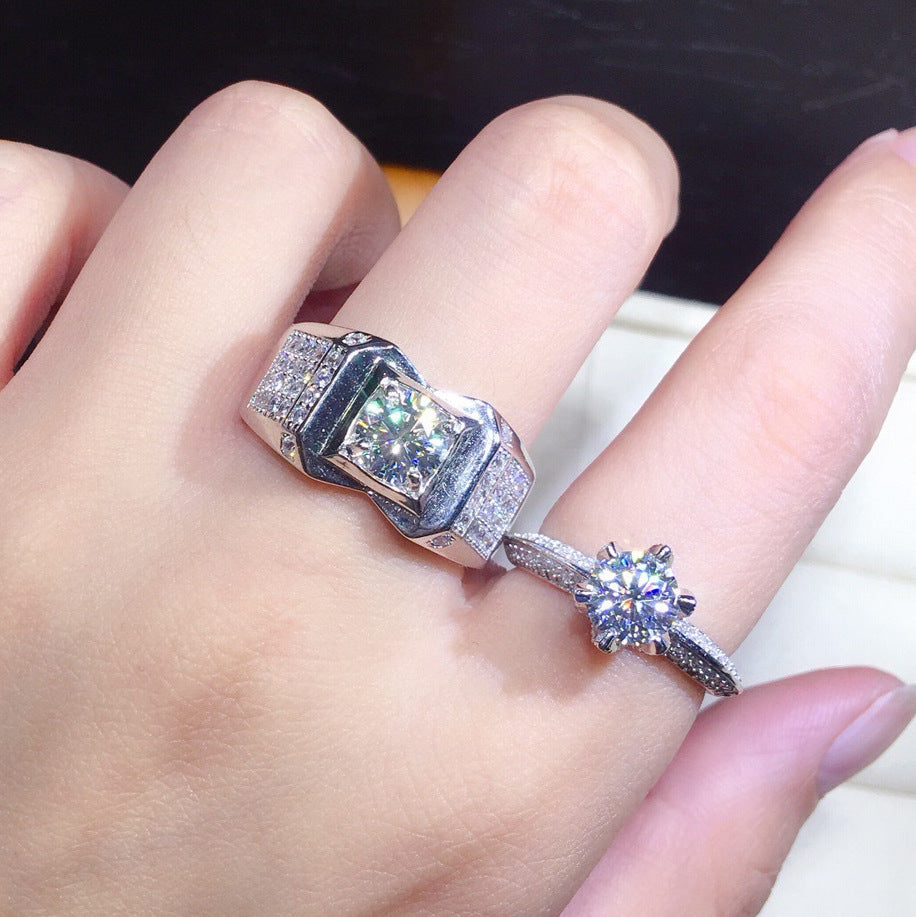 Damen eleganter und auffälliger Ring mit funkelndem Zirkonia Shop Nory