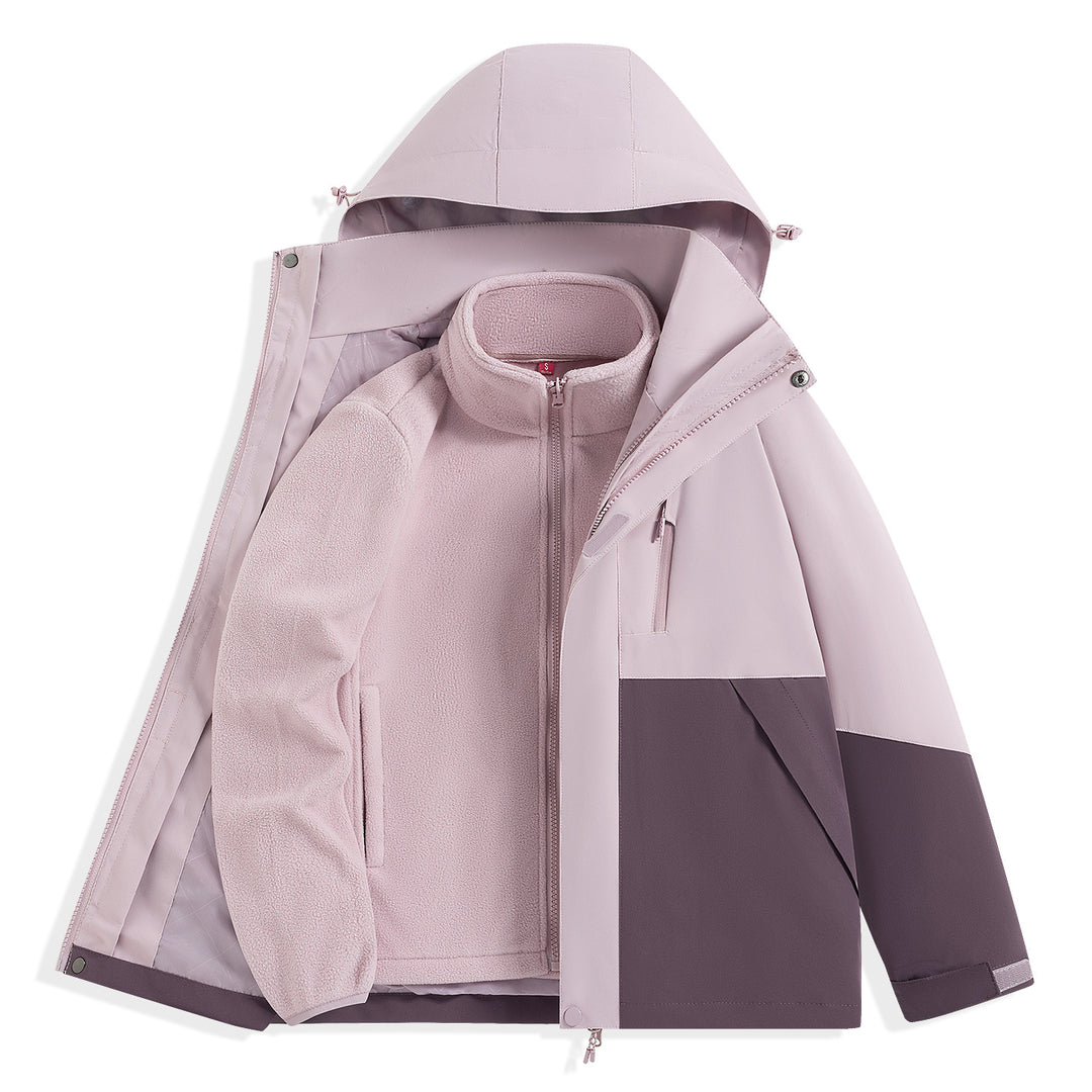Herren zweilagiger Outdoorparka mit herausnehmbarer Fleece-Innenjacke und Kapuze Shop Nory
