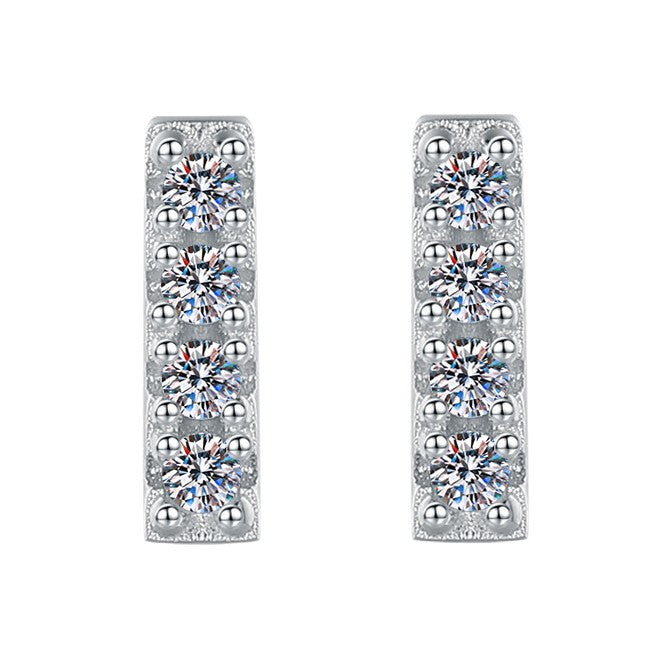Damen Ohrringe mit elegantem Kristallverlauf Shop Nory