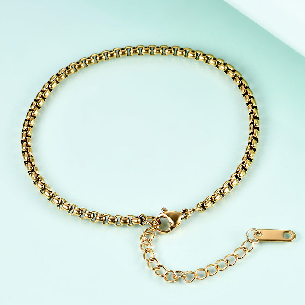 Damen Armband mit elegantem Gliederdesign und verstellbarem Verschluss Shop Nory