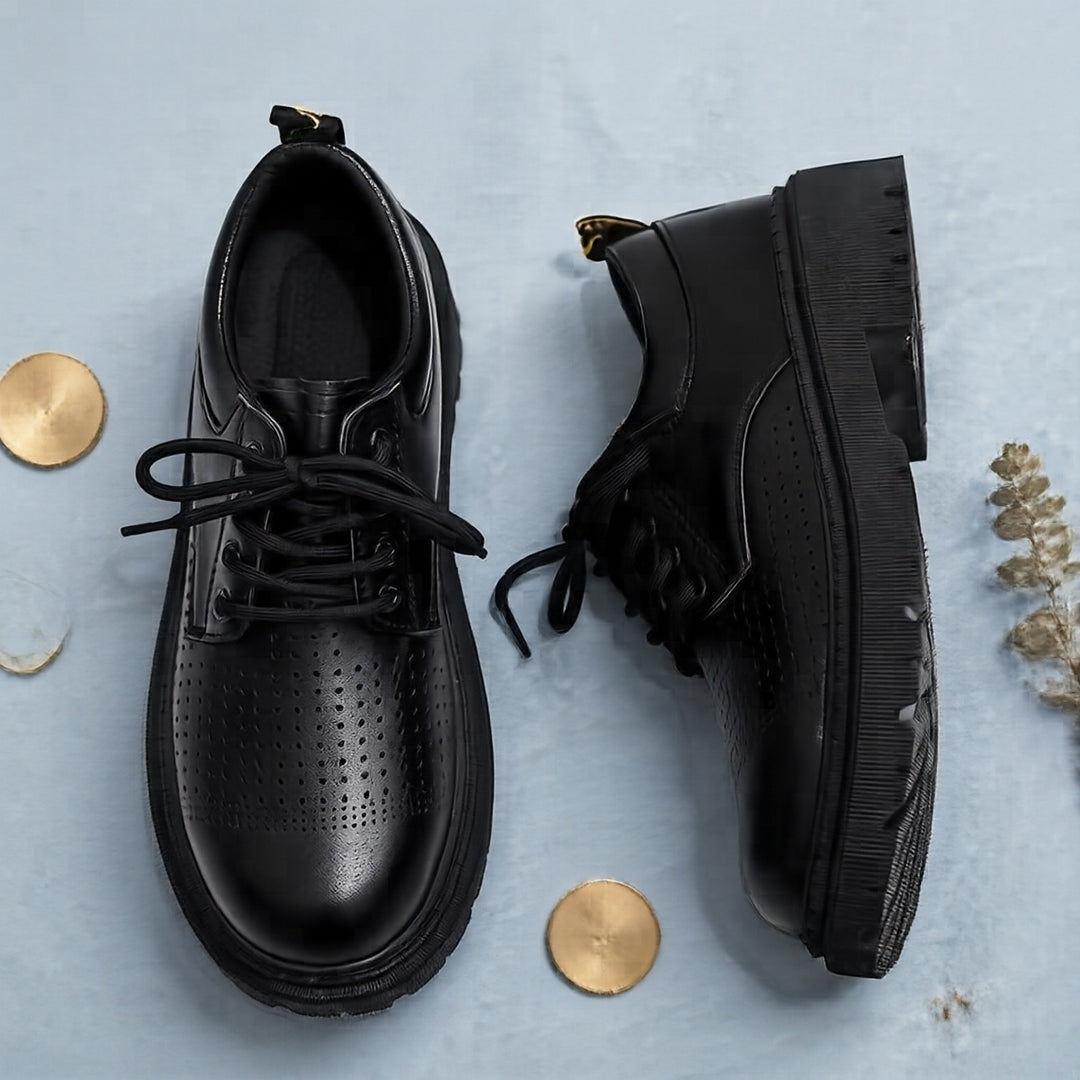 Herren Modische Schnürschuhe mit Robustem Profil Shop Nory