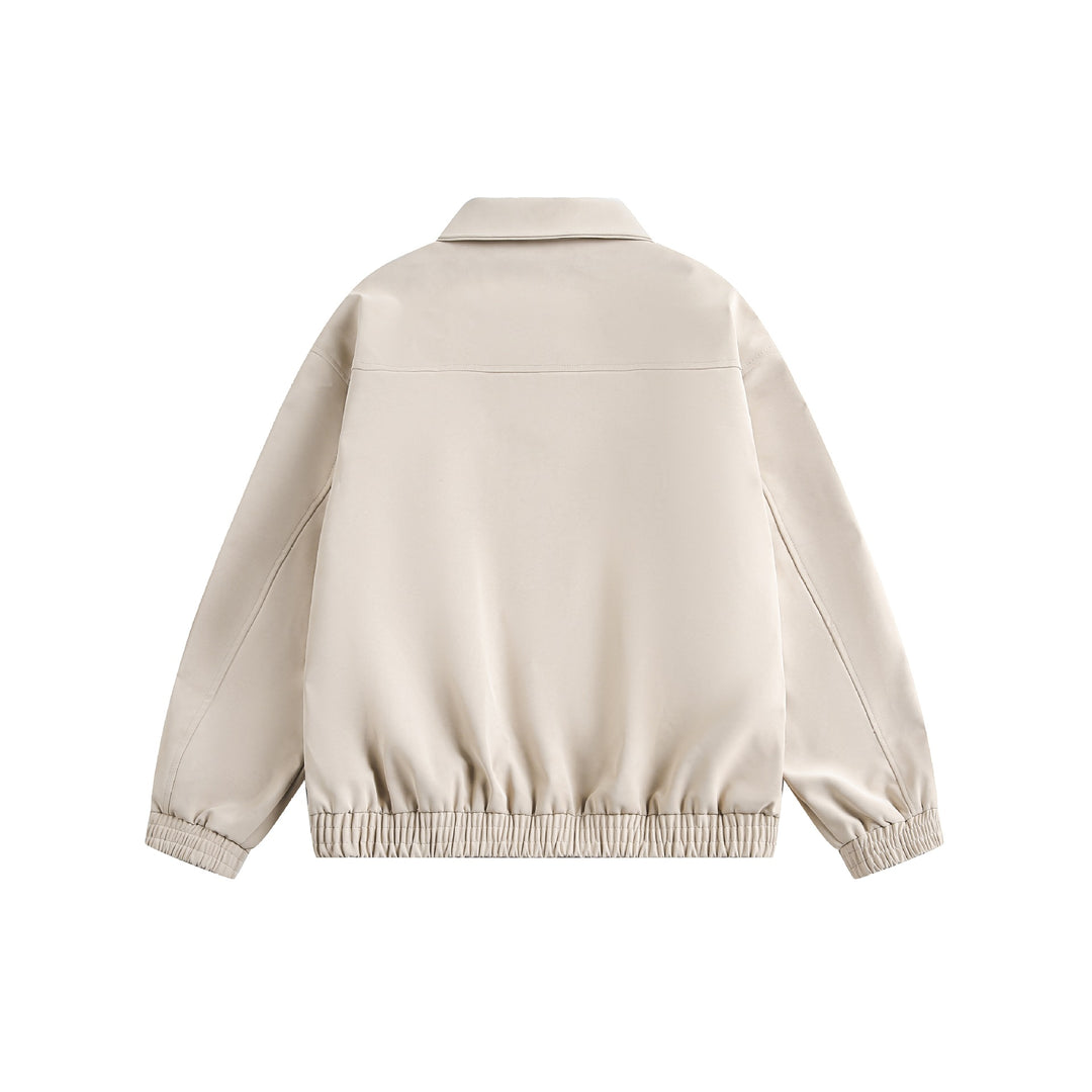 Damen Kurz geschnittene Boxy‑Übergangsjacke mit Hemdkragen und Gummizugsaum Shop Nory