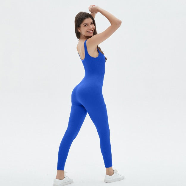 Damen figurbetontes Jumpsuit mit Spaghettiträgern