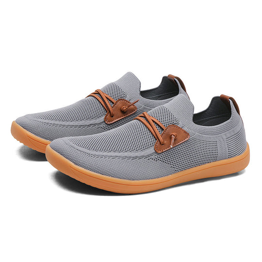 Herren gestrickter Mokassin-Slipper mit elastischem Schaft, Zierösen und stoßdämpfender Flexsohle Shop Nory