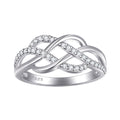 Damenring mit elegantem Unendlichkeit-Design und funkelndem Zirkonia-Besatz Shop Nory