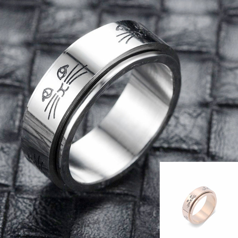 Damen Modischer Katzenring mit kunstvollem Design Shop Nory