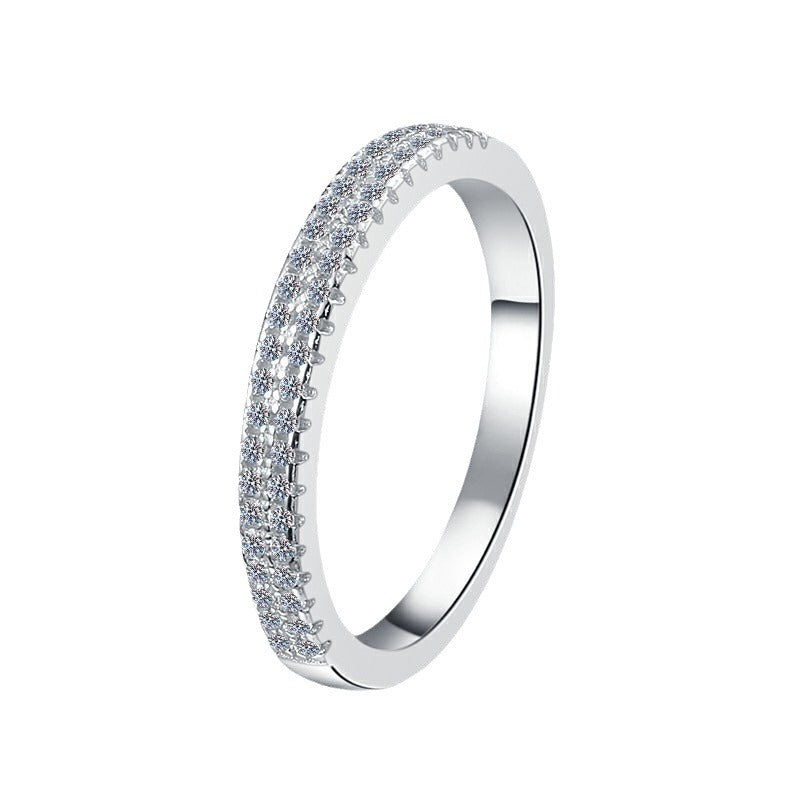 Damen Zierlicher Zirkonia-Streifenring Shop Nory