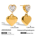 Damen Ohrringe mit Herzdesign aus Edelstahl Shop Nory