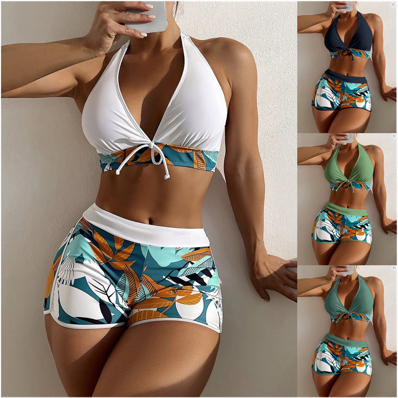 Damen Sportliches Bikiniset mit floralem Design