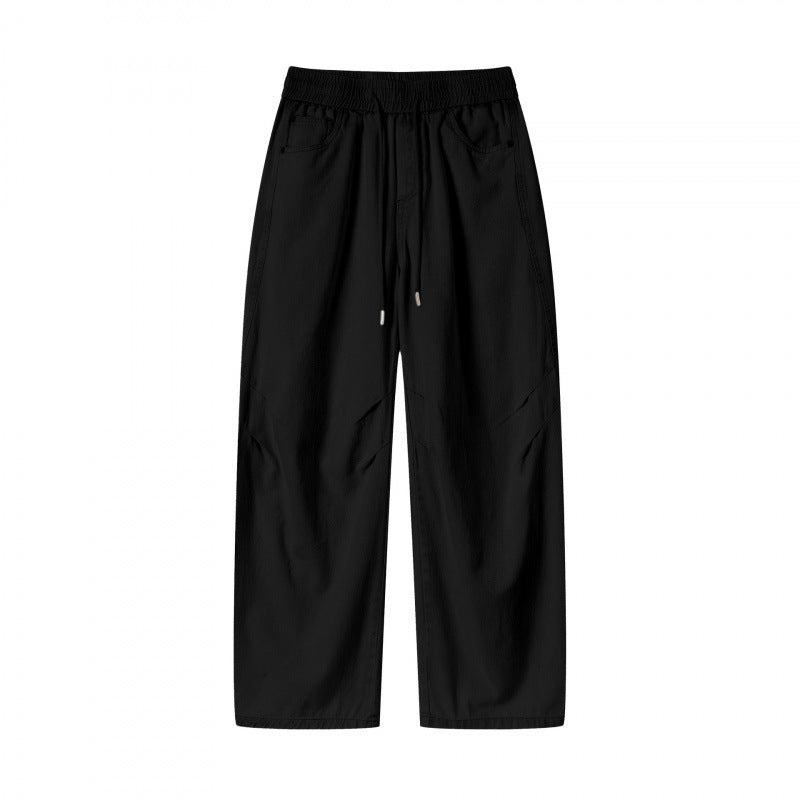 [Damen] Weite Culotte‑Hose mit hohem Elastikbund, Tunnelzug und Eingrifftaschen Shop Nory
