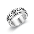 Herren Ring mit kunstvollem Mond- und Sternmotiv Shop Nory