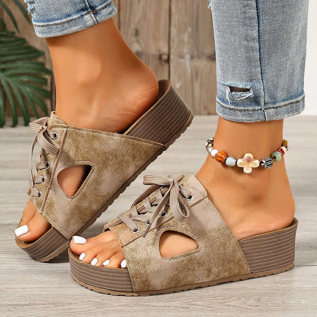 Damen Sportliche Schnürsandalen