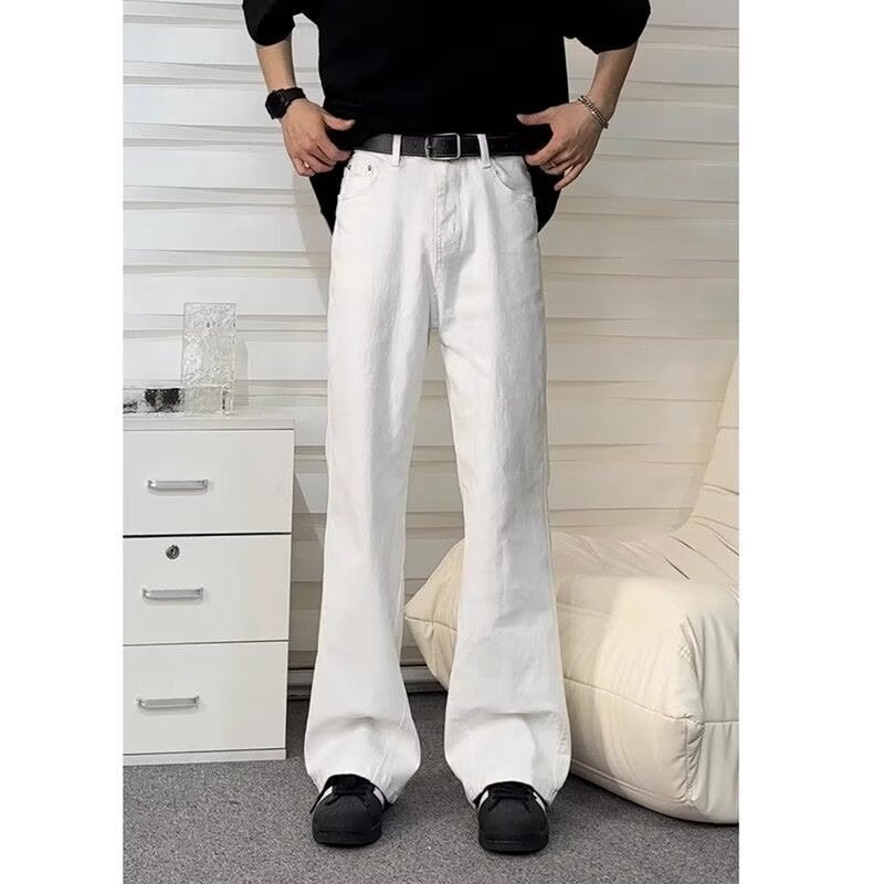 Herren Baumwollmix-Hose mit geradem Bein, lockerem Schnitt und tiefer Leibhöhe Shop Nory