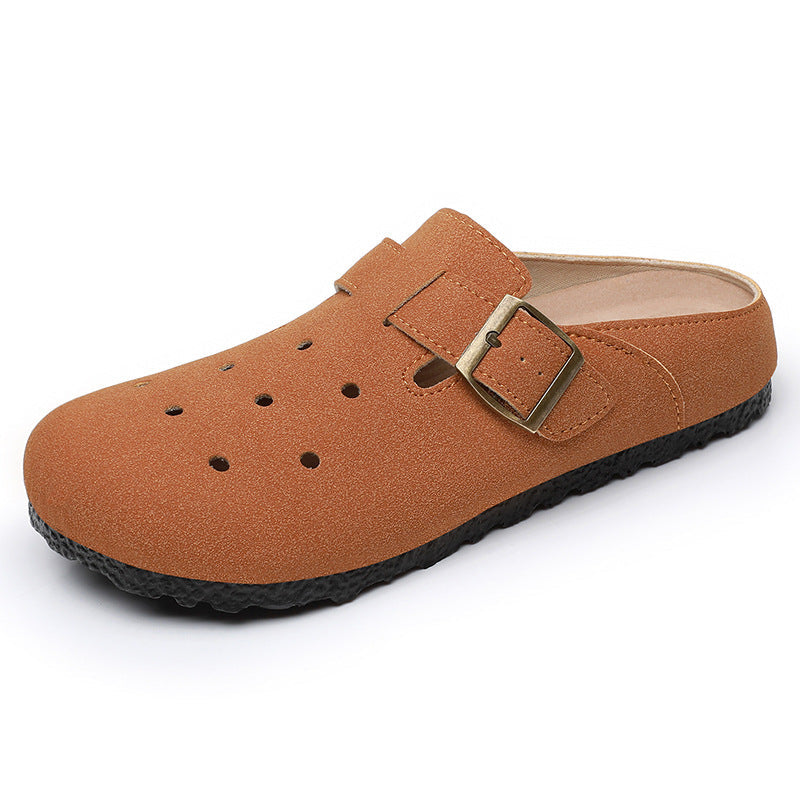Damen Komfortable Clogs mit verstellbarem Riemen Shopnory