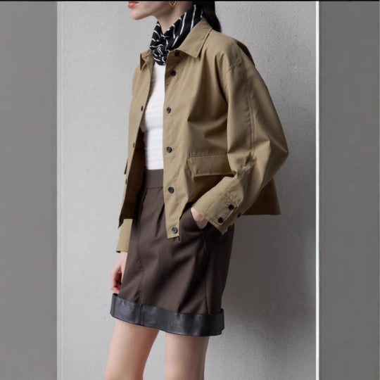 Damen Modische Utility-Jacke mit vielseitigem Design Shop Nory