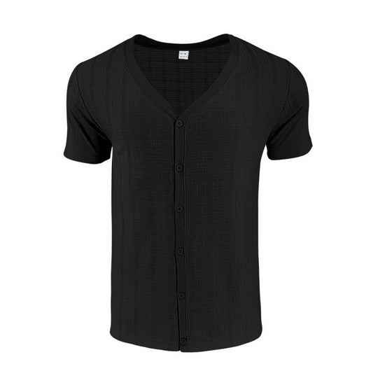 Herren kurzärmliges Hemd mit strukturiertem Design