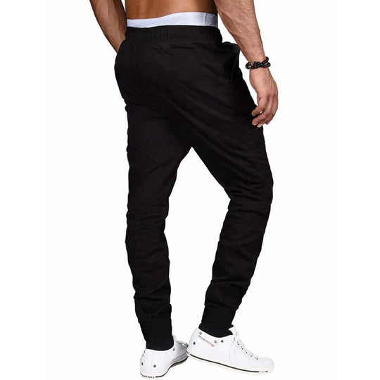 Herren stylische Jogginghose mit seitlichen Zipper-Taschen Shopnory
