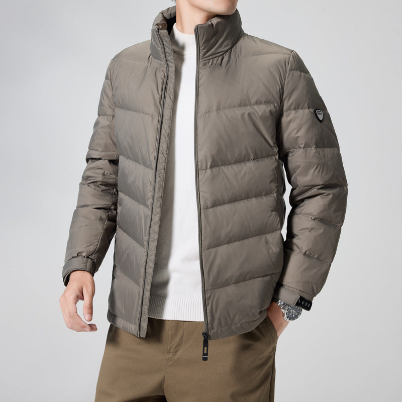 Herren Leichte gesteppte Thermojacke mit Stehkragen und winddichter Isolierung Shop Nory