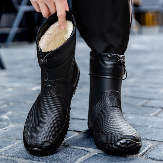 Herren Funktionale wasserdichte Ankle-Gummistiefel mit verstellbarem Bündchen Shop Nory