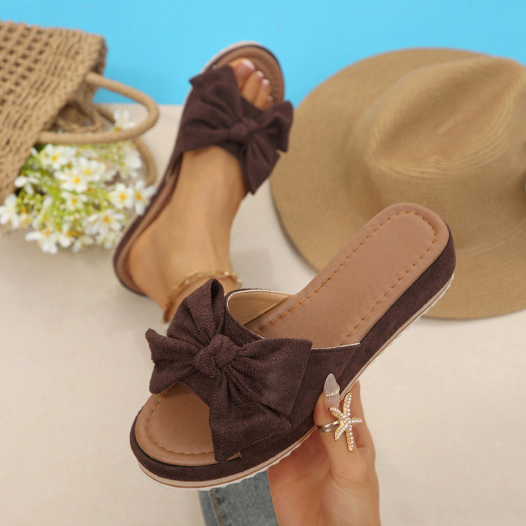 Damen Bequeme Sandalen mit modischem Schleifen-Design