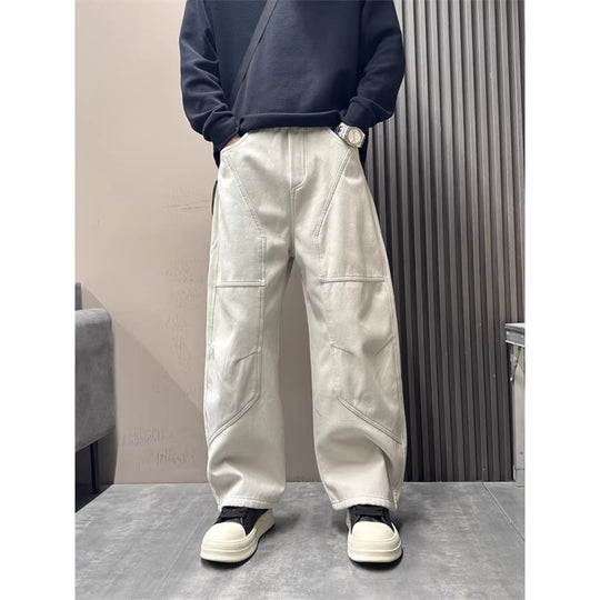 Herren Weite Cargo-Hose im Baggy-Stil mit Knieverstärkung und aufgesetzten Taschen Shop Nory