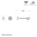 Damen Piercing mit funkelndem Moissanit und hochwertigem 925 Sterling Silber Shop Nory