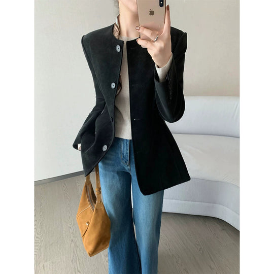 Damen Modischer Blazer mit strukturiertem Design Shop Nory
