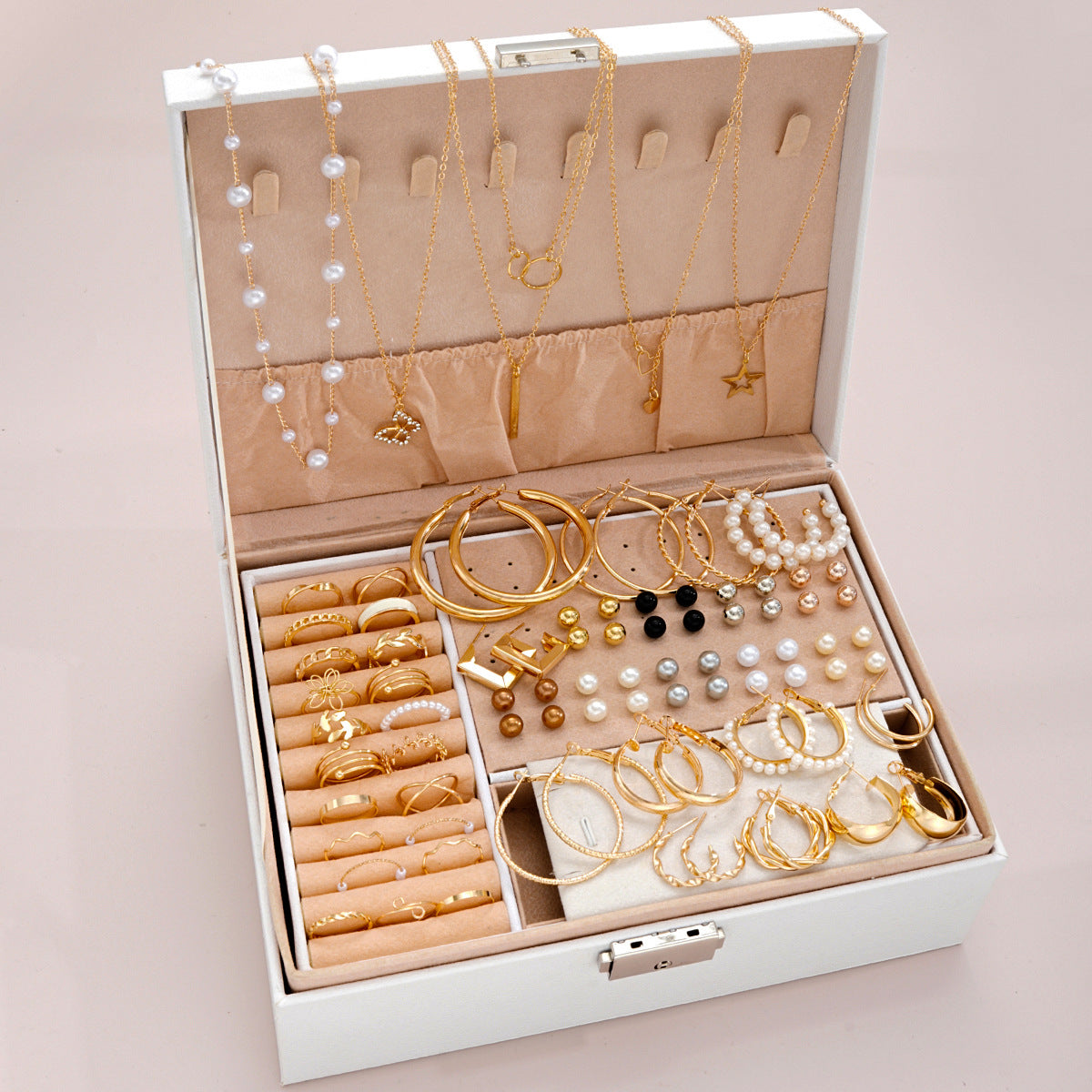 Damen Schmuckset mit vielfältigen Anhängern und eleganten Details Shop Nory