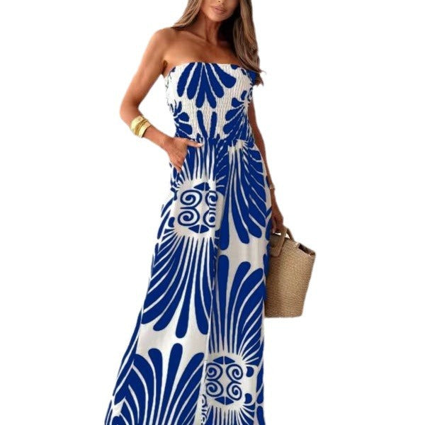 Damen Sommer Jumpsuit mit floralem Design