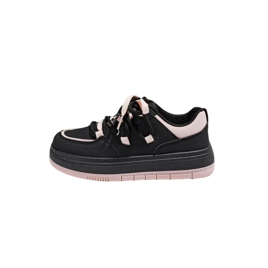 Damen Plateausneaker im Retro-Chunky-Look mit zweifarbiger EVA-Sohlenschichtung und gepolstertem Komfortkragen Shop Nory