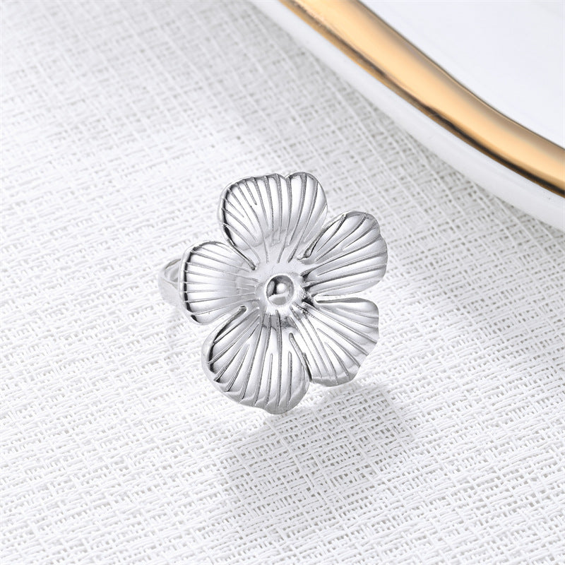 Damen Ring im kunstvollen Blumenmotiv Shop Nory