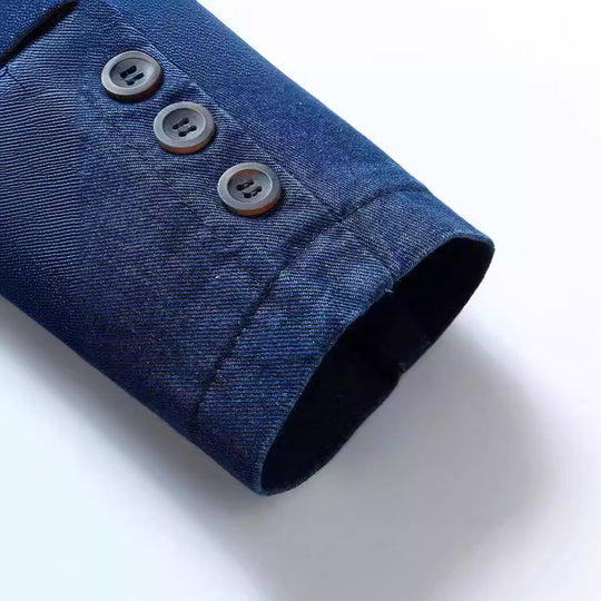 Herren Jeansblazer im Sakko‑Stil mit gestreifter Innenfütterung und aufgesetzten Taschen Shop Nory